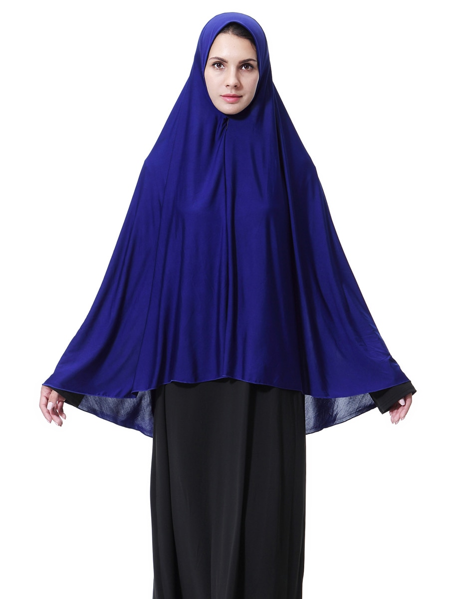 Women Prayer Clothing Black Arabian Long Muslim Hijab Hat Islamic Inner Cap Wrap Headwear Coverings Malaysia Hijab Headscarf