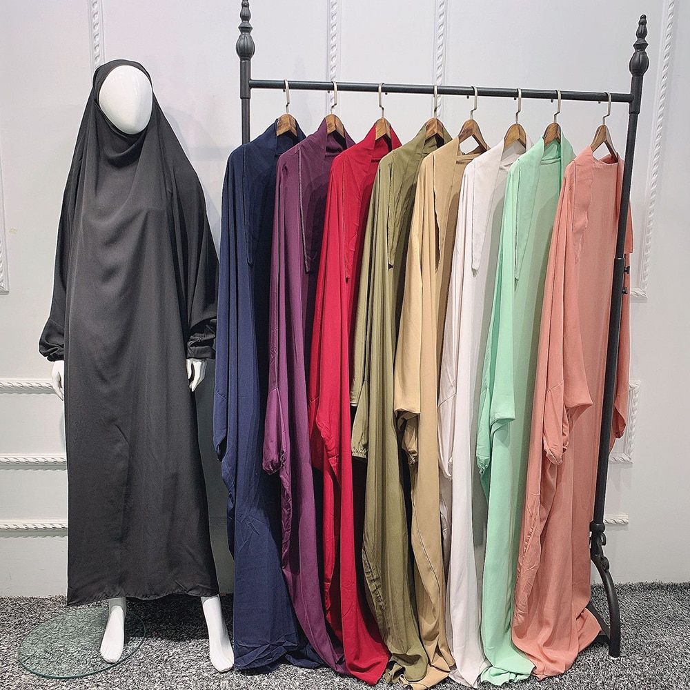 One Piece Prayer Outfit Muslim Women Abaya
