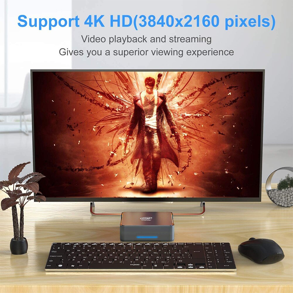 GK3V Windows 10 Mini PC Intel Gemini Lake J4125 8GB DDR4 128GB 256GB 512GB 1TB SSD Gaming PC 2.4G 5G WiFi 1000M Mini Computer