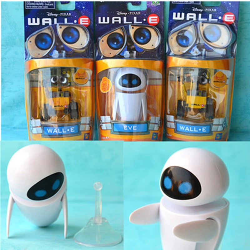 2020 New arrival Wall-E Robot Wall E & EVE PVC Action Figure Collection Model Toys Dolls  WITH BOX
