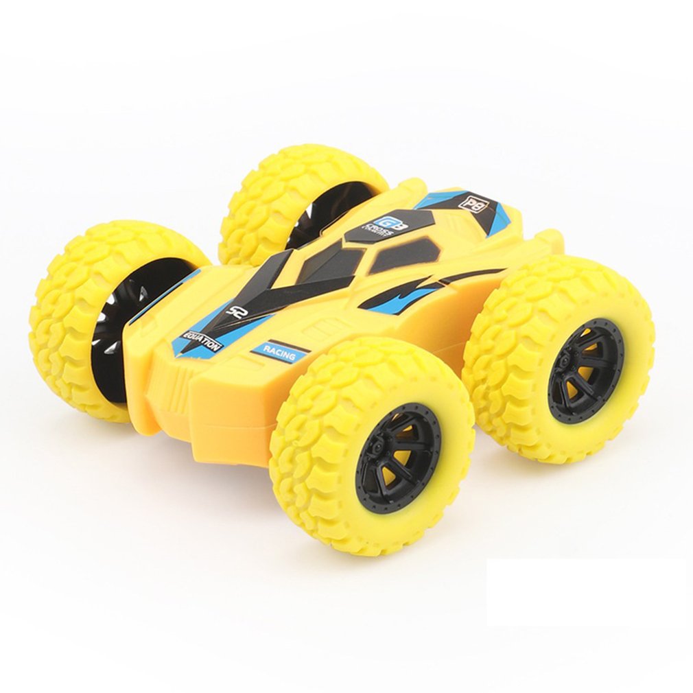Children Inertia Double-sided Dump Truck Resistant Falling 360 Tumbling Spinning Toy Car Turned To Kid Gift Toys