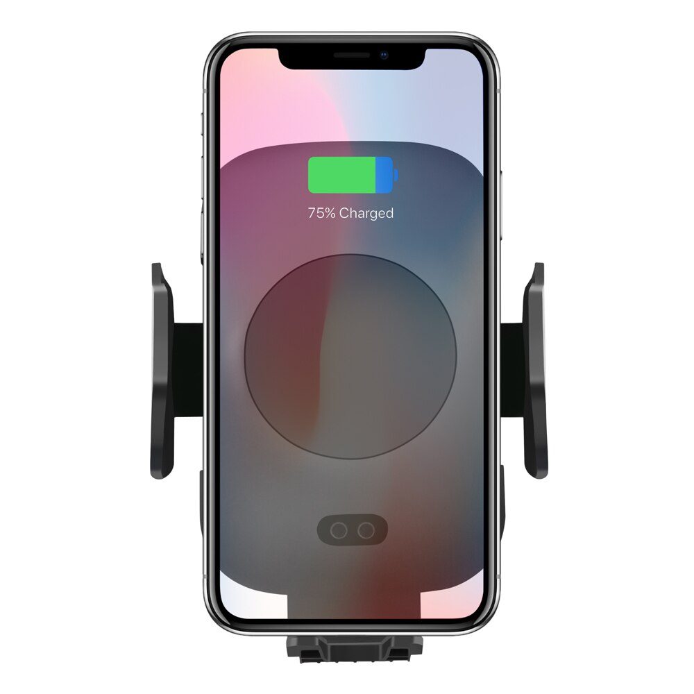 VIKEFON Qi Car Wireless Charger For iPhone Xs Max Xr X Samsung S10 9 Intelligent Infrared Fast Wirless Charging Car Phone Holder