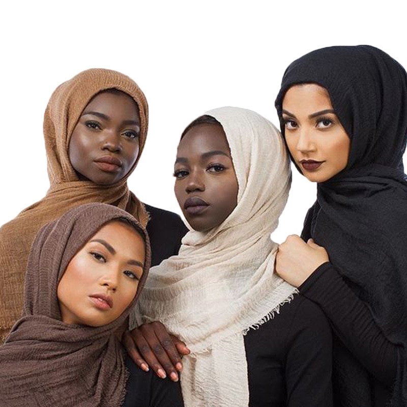 wholesale price 70*175cm women soft cotton headscarf