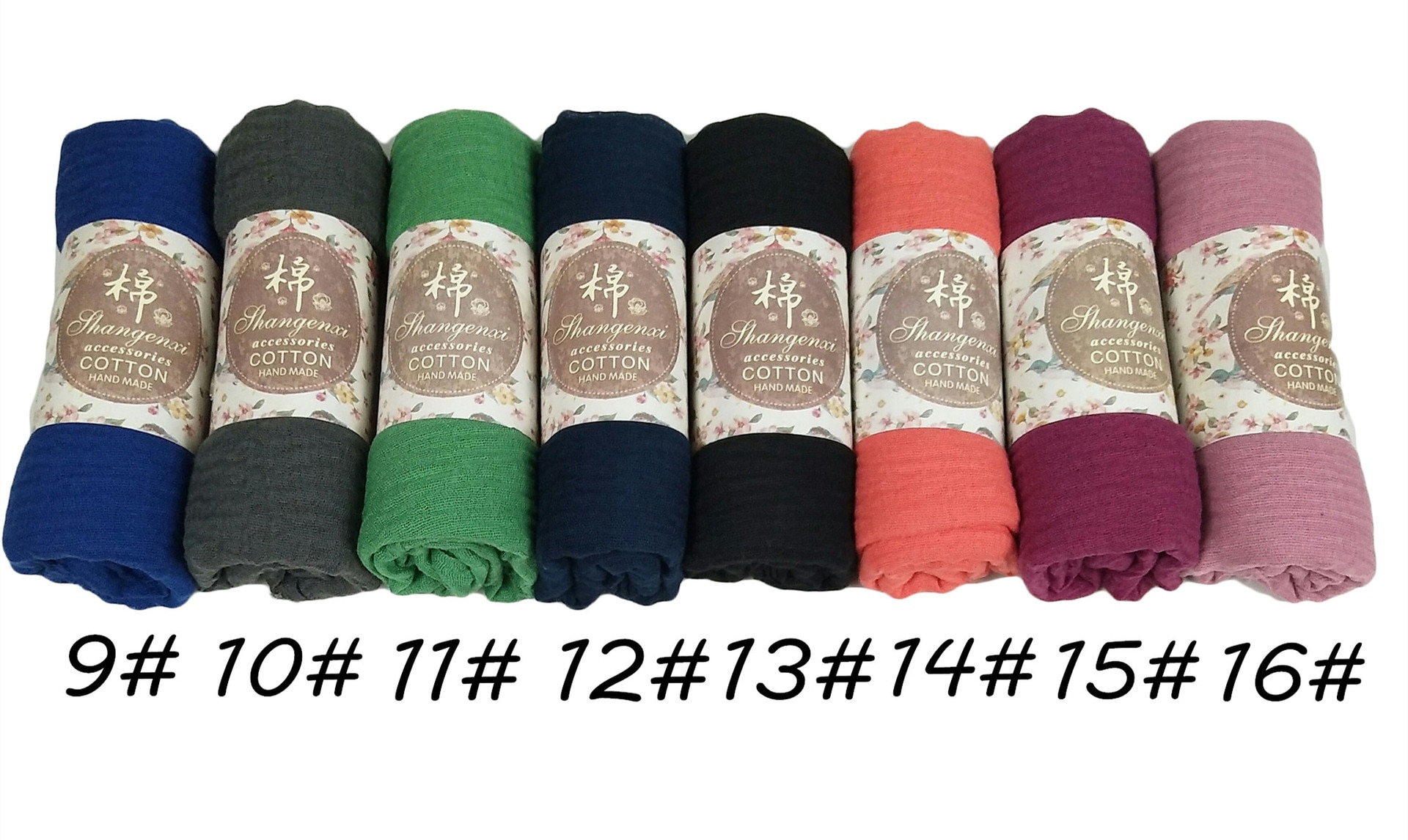 wholesale price 70*175cm women soft cotton headscarf