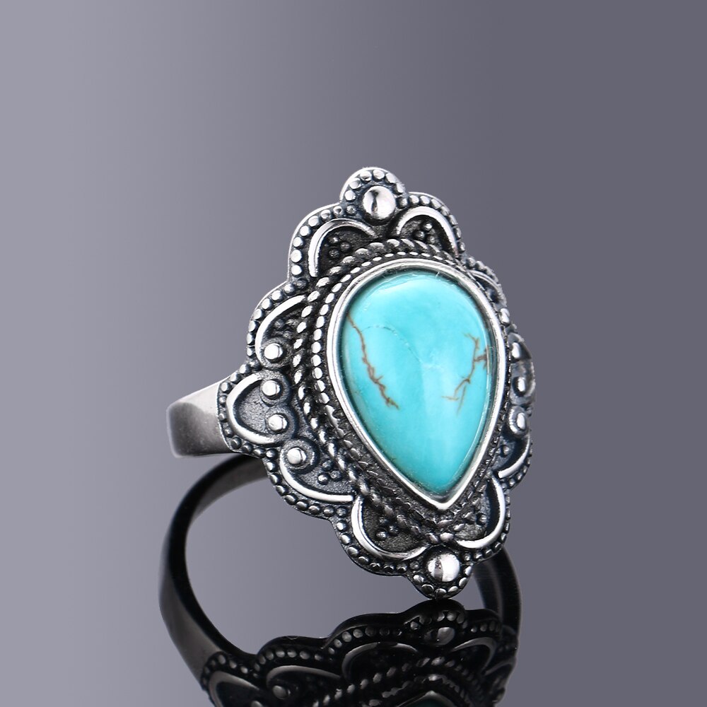 S925 Sterling Silver with Natural Lapis Gemstone Rings Moonstone Ruby Zircon