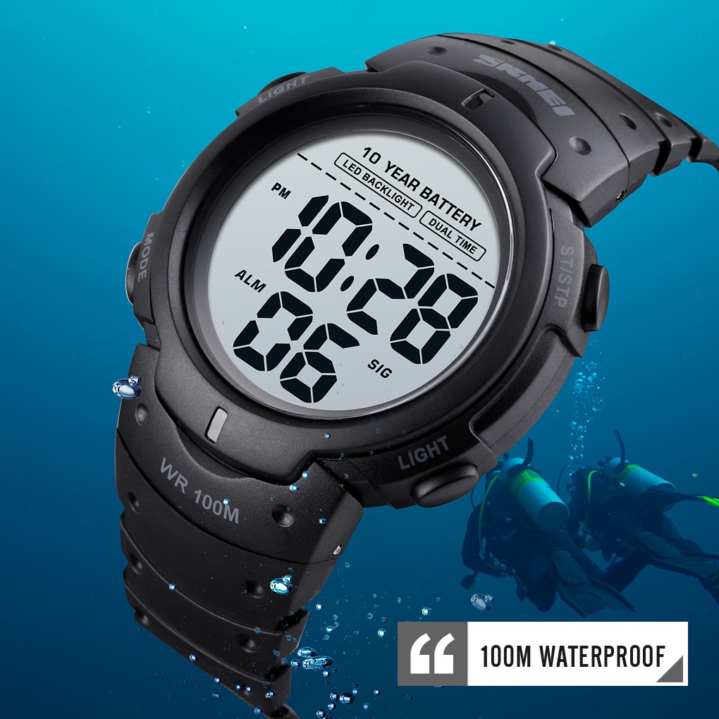 SKMEI Outdoor Sport Watch 100M Digital Waterproof  Watch