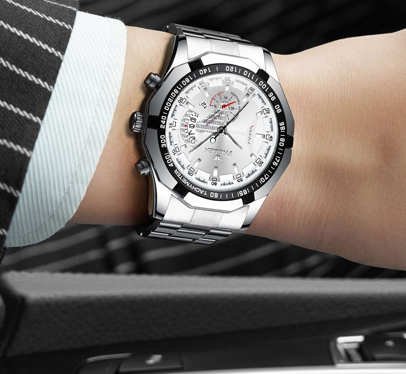 2021 Top Brand Luxury Watch Fashion Casual Military Quartz Sports Wristwatch Full Steel Waterproof Men's Clock Relogio Masculino