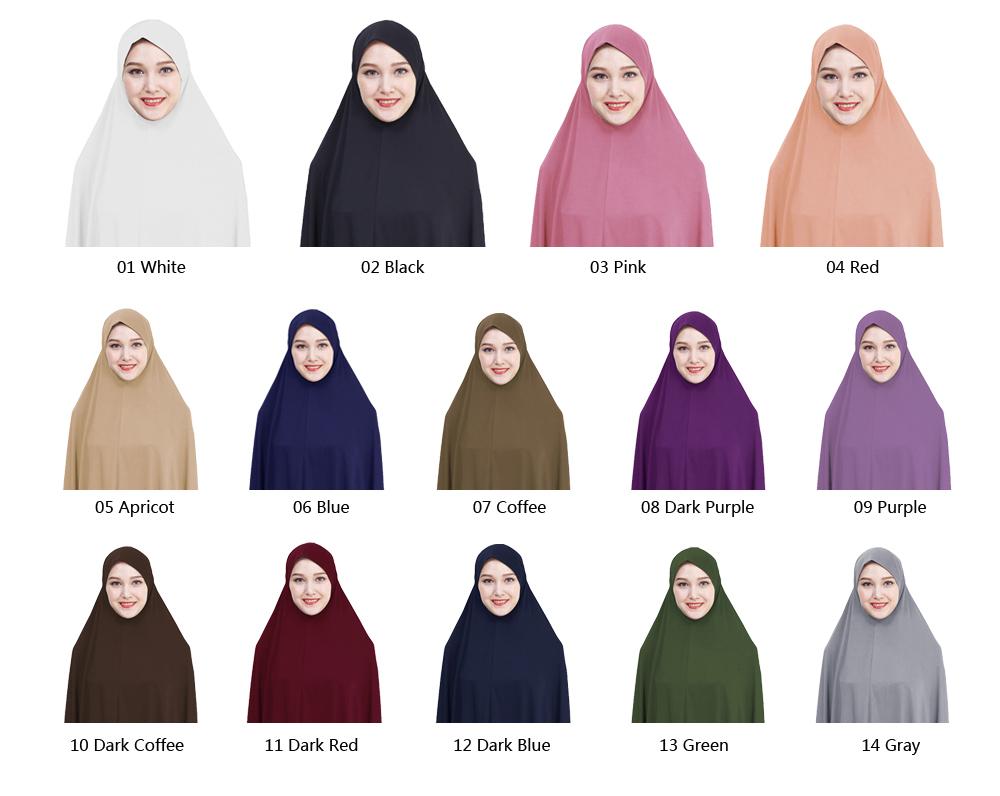 Women Prayer Clothes Set Muslim Abaya Jilbab Long Dress  Hijab Scarf Islamic Ramadan Overhead Full Cover Worship Service Middle