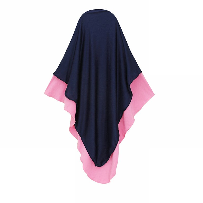 Muslim 2 Pieces Set Girls Princess Dress Kids Abaya Hijab Khimar Niqab Burqa Jilbab Islamic Children Prayer Gown Kaftan Ramadan