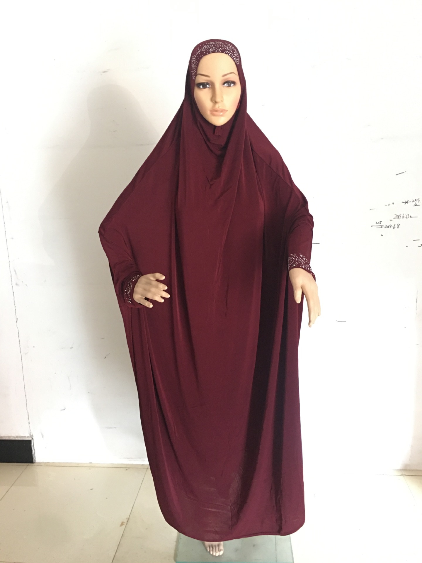 SALE free size rhinestones skirt clothes big size hijab Khimmar Long Khimars with sleeves