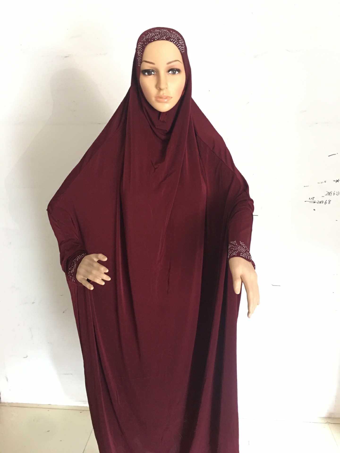 SALE free size rhinestones skirt clothes big size hijab Khimmar Long Khimars with sleeves