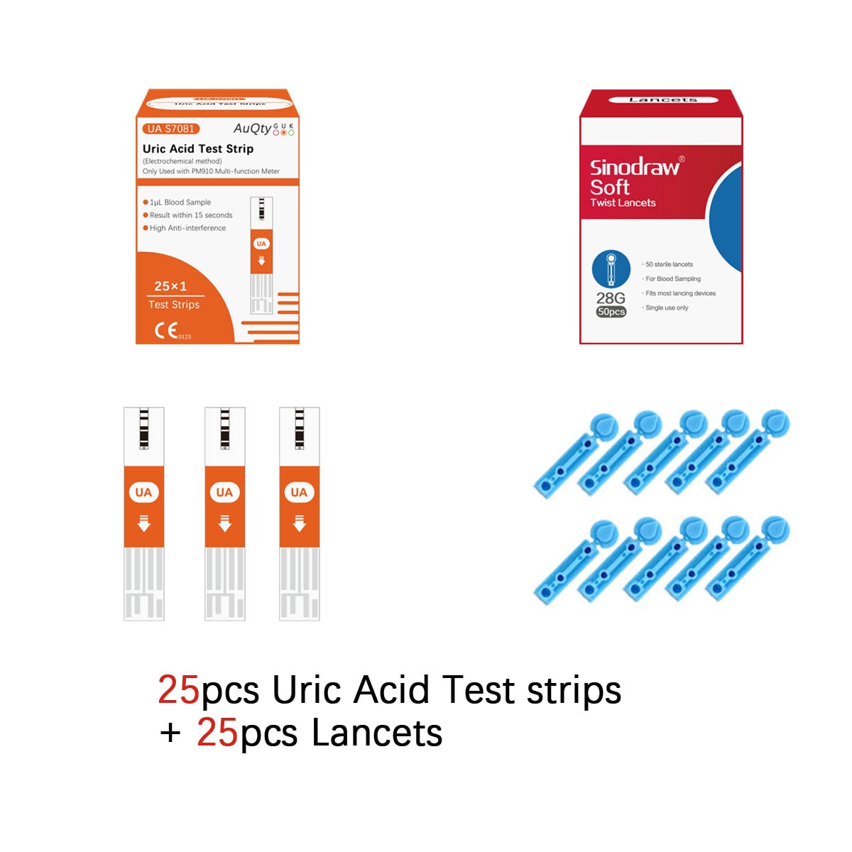 Uric Acid Strips 25