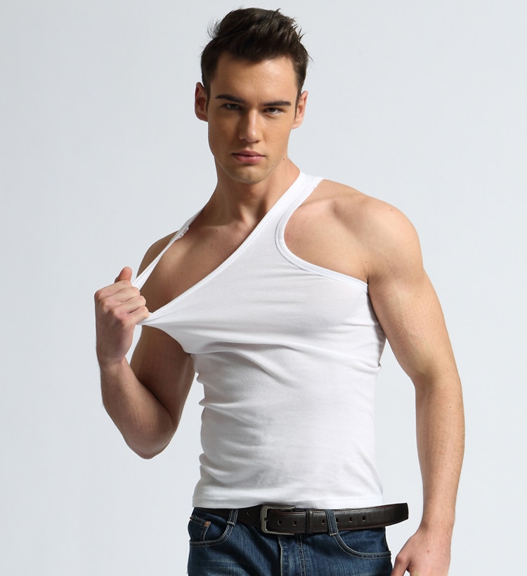 TFETTER Men's Underwear Cotton Tank Top Men High Quality Bodybuilding Singlet Sleeveless Slim Fit Vest Men Tank Tops