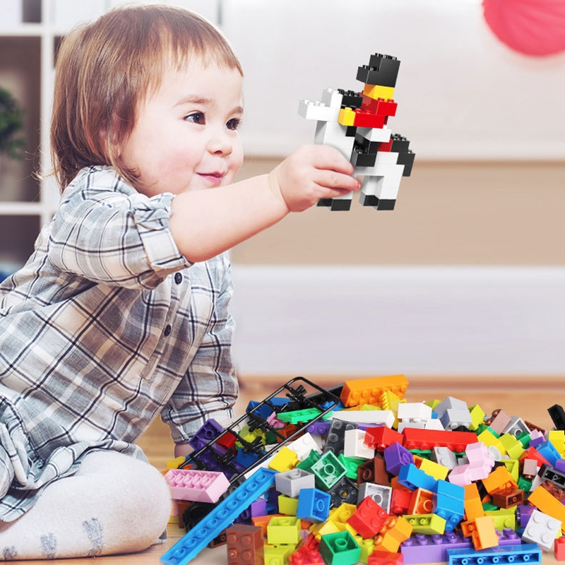 Building Blocks City DIY Creative Bricks Bulk Model   Kids Assemble Toys Compatible All Brand Small Size