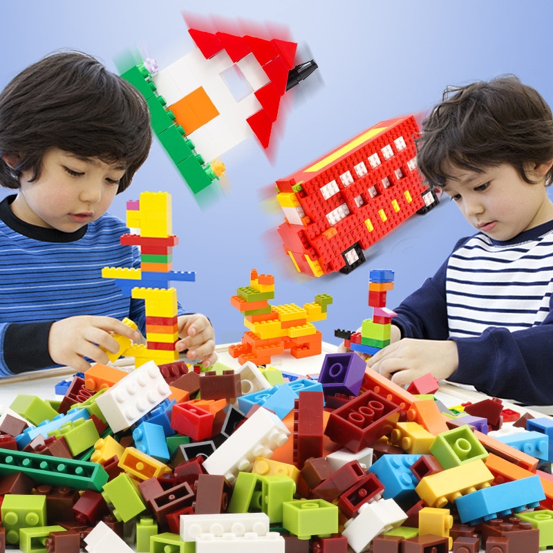 Building Blocks City DIY Creative Bricks Bulk Model   Kids Assemble Toys Compatible All Brand Small Size