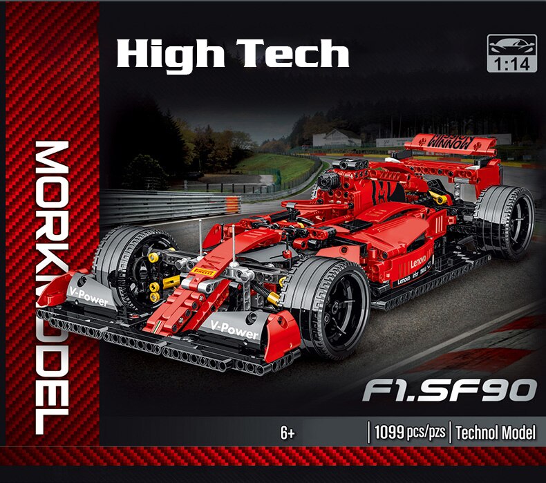 Expert Famous Sport Car Building Blocks Super Speed F1 Racing Vehicle Model Bricks Toys Birthday Gift For Boyfriend