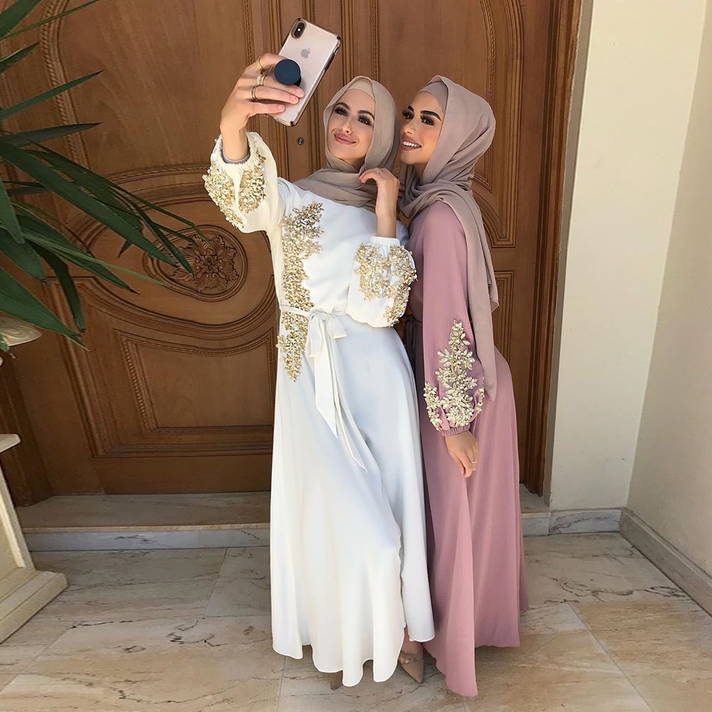 Turkey Style Women Hijab Dress Islam Caftan