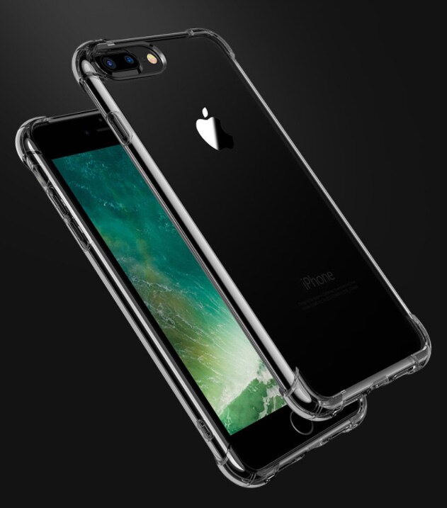 Shockproof Clear Soft Case for iPhone XR X XS Max Silicon Phone Back Cover On For Apple iPhone 6 6S 7 8 Plus SE 2020 11 12 Pro