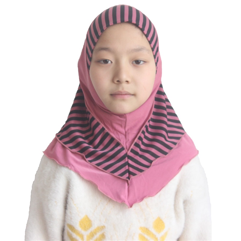Muslim Girls Kids Hijab Islamic Scarf